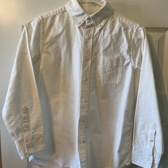 Lands’ End White Dress Shirt Medium 10-12 - Picture 6 of 6